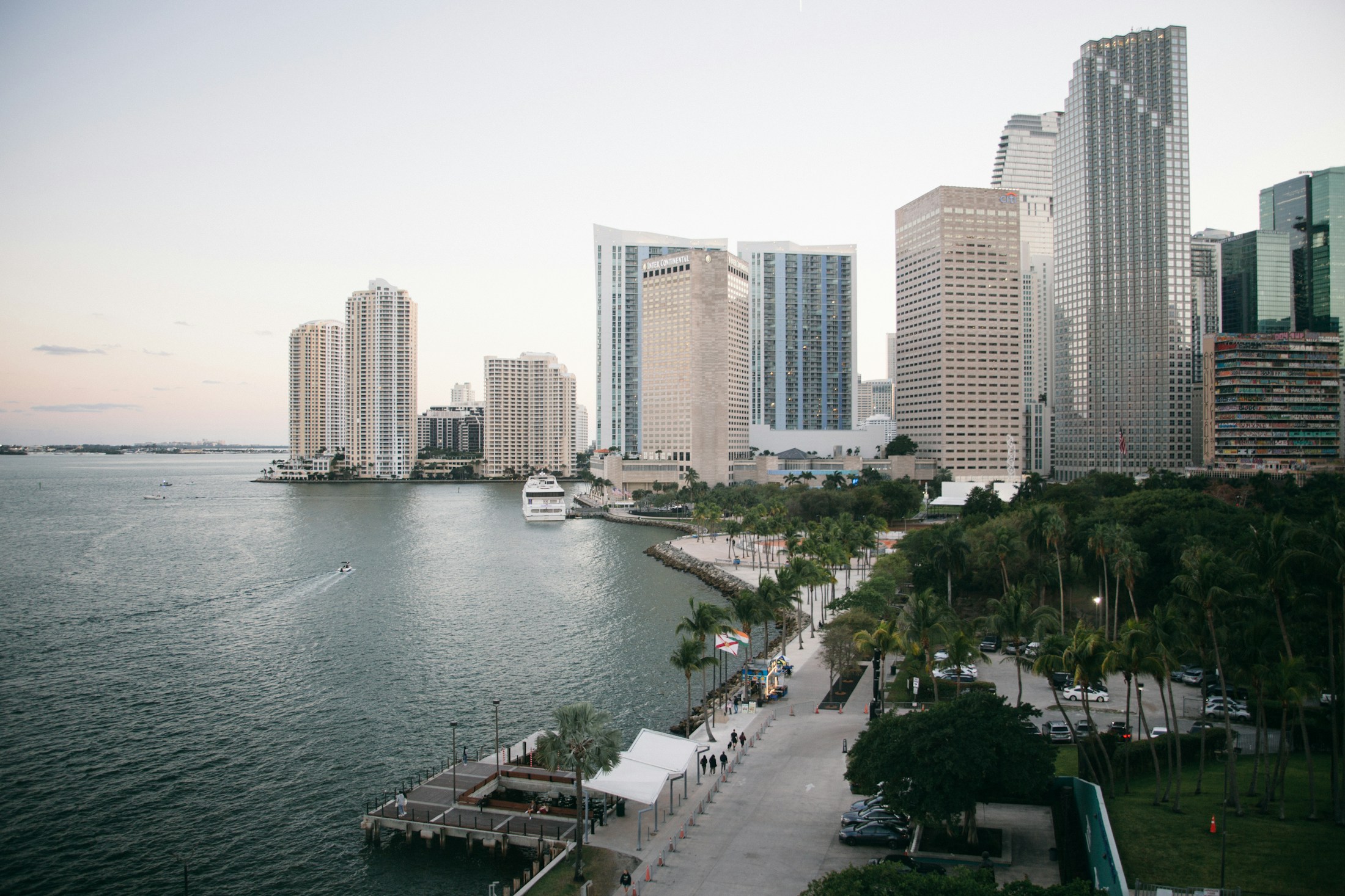 South Florida skyline along the water